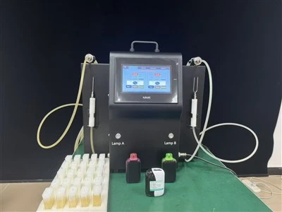 Pusiau-automatinis dvigubas-galvos E-sulčių nikotino aparatas: aukštos-tiksliosios garų kasetės pildymo įranga